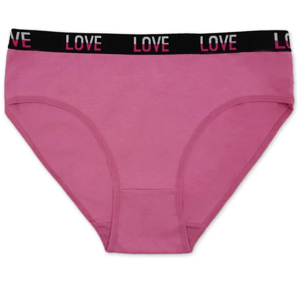 Cotton Underwear Women Panties Plus Size Briefs Female Knickers Lady Lingerie High Waist Wide Belt Underpants 6 Pieces/Lot.