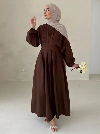 Ramadan Linen Abaya Dubai Turkey Islam Muslim Modest Dress Kaftan Prayer Clothes For Women Kebaya Robe Arabe Femme Musulmane.