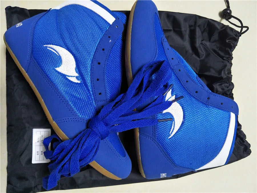 women Men Boxing boots Wrestling Shoes gear Combat Sneakers gym equipment training fighting boots Plus Size 35-46.