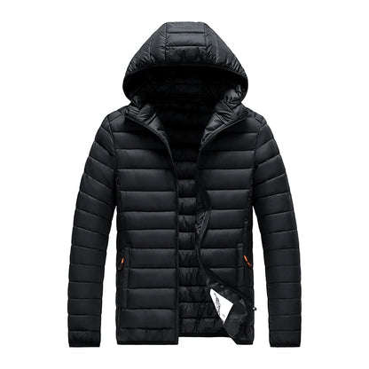 Men Parka Autumn Winter Warm Waterproof Jackets and Coats Mens Hooded Casual Outwear Detachable Hat Black Parkas Coat Male