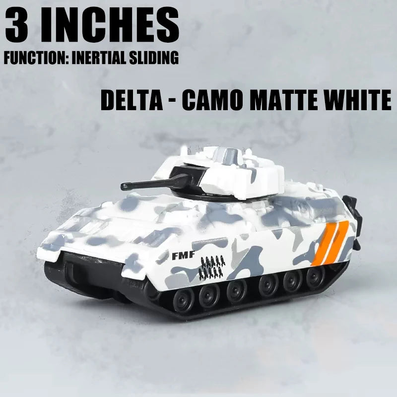 Maisto 3-inch military series model Tank armored vehicle classic static car alloy die-casting car model collection gift toy.