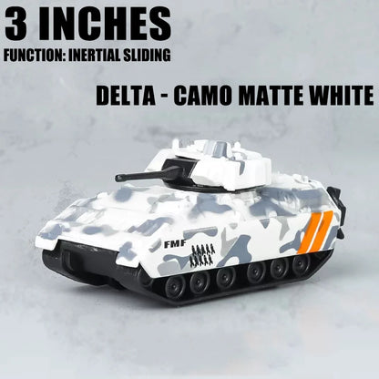 Maisto 3-inch military series model Tank armored vehicle classic static car alloy die-casting car model collection gift toy.