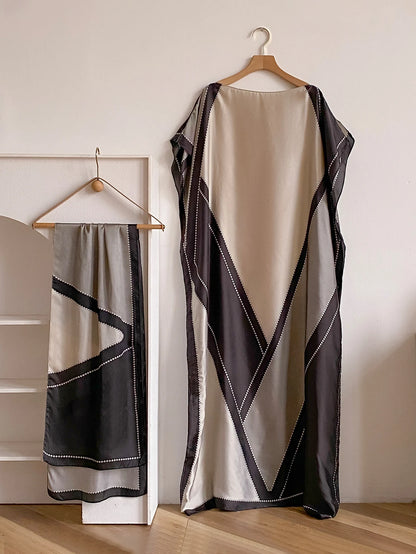 Sommer Neue Mode Afrikanische Kleider Für Frauen Elegante Gedruckt Seide Muslimischen Dame Lange Hijab Kaftan Kleid Oversize Kuwait Abaya