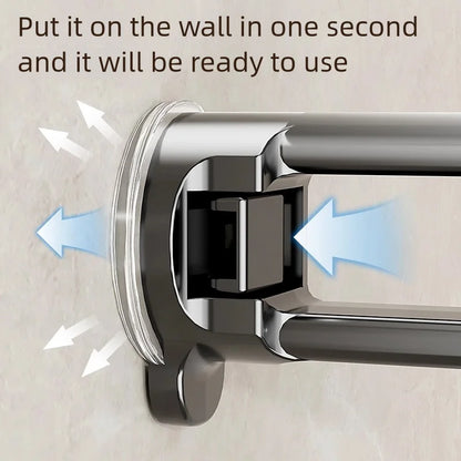 Versteckter Aufbewahrungsregal mit Saugnapf, Aufbewahrungskorb für Badezimmer und Toilette, lochfreie Wandaufbewahrung für Toilettenspüle