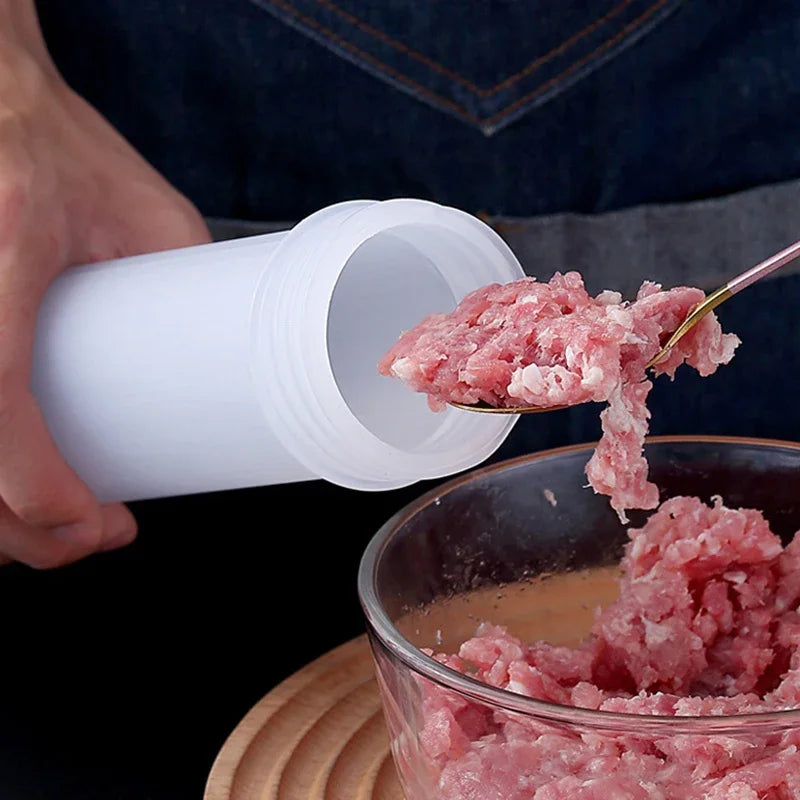 Manual Sausage Stuffer - Hand Crank Salami Maker with Metal Gears, Home Kitchen Filling Tool & Accessories (Vertical).