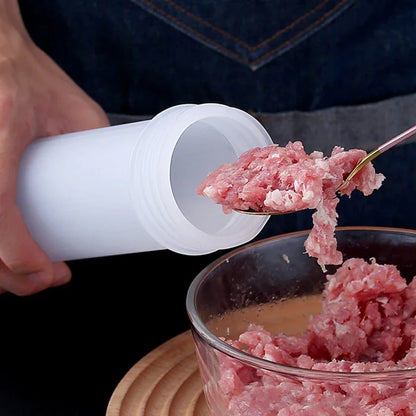 Manual Sausage Stuffer - Hand Crank Salami Maker with Metal Gears, Home Kitchen Filling Tool & Accessories (Vertical).