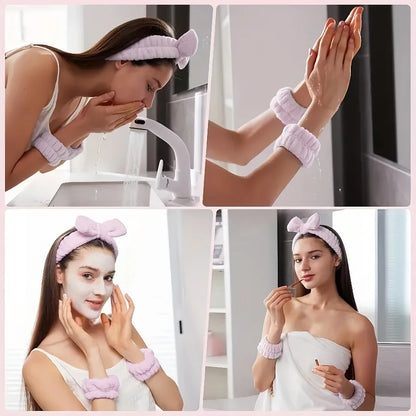 12PCS/SET Ladies multi-color Autumn and winter plush hair accessories set Daily SPA makeup face ultra-practical toiletry set Lad.