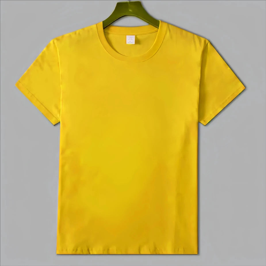 MRMT 2025 Brand New Man's 220g Pure Cotton T Shirt Men Man Solid Color Short Sleeved Combed Cotton Round Neck Thickening