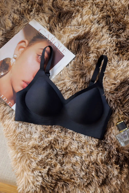 Small breast seamless bra Women's small breast push-up comfortable non-underwire soft support closed breast bra