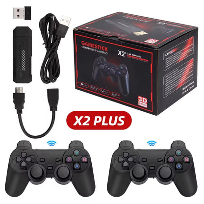 X2 Plus 256G 128G 64G GD10 Pro 4K Game Player 3D HD Retro Video Game Console Wireless Controller TV 50 Emulator For Kids Gifts.