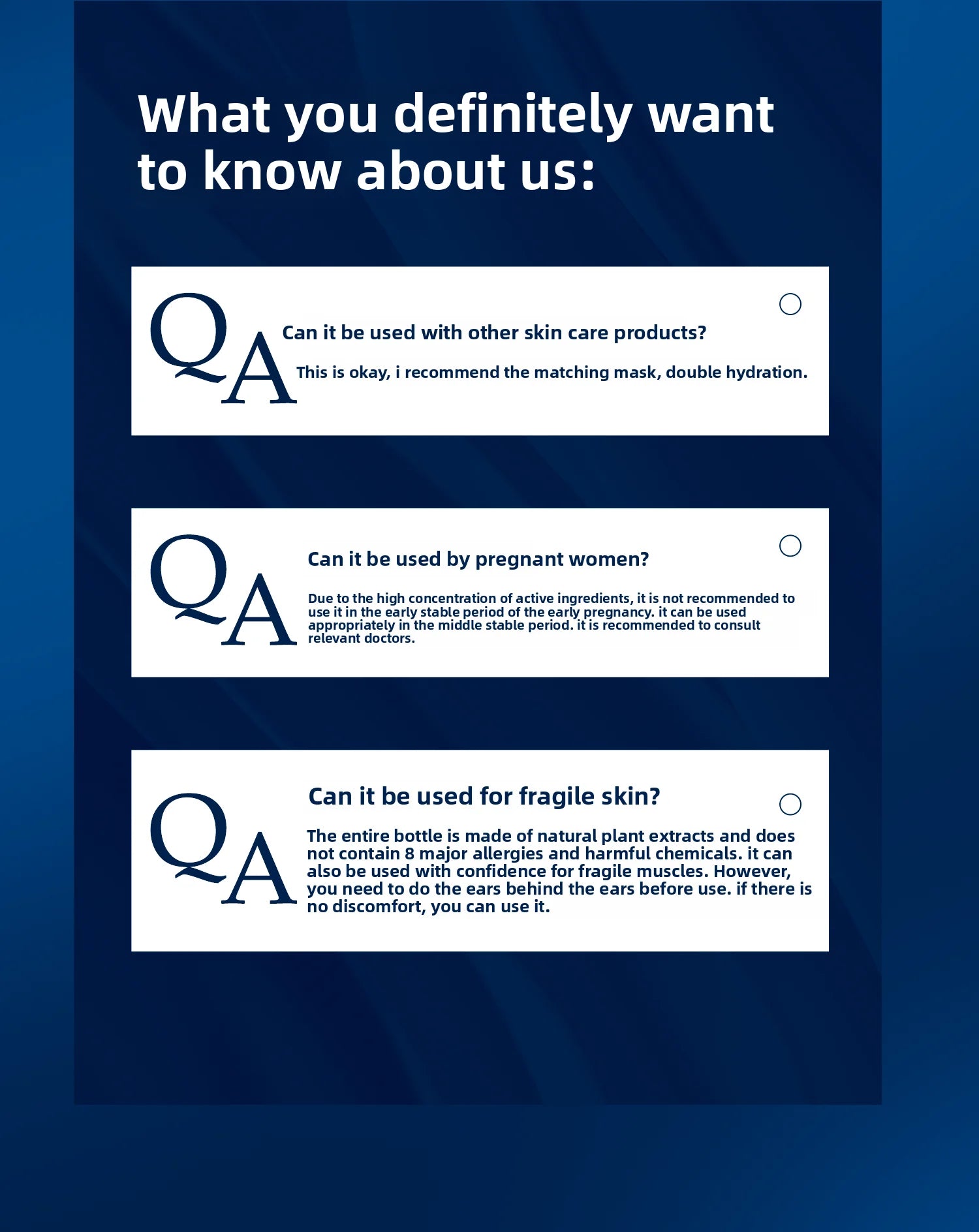 Hyaluronic Acid Serum Anti-Aging Moisturizing Shrink Pores Hydrating Whitening Essence For Microneedle Instruments Skin Care.