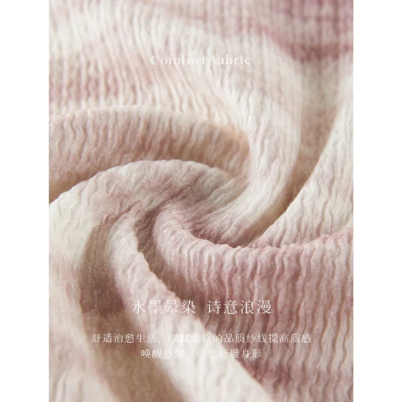 Elegant and Versatile Smudged Hooded T-shirt for Women's Simple Semi-zipper Casual Short-sleeved Top.