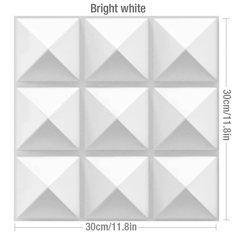 30x30cm Decorative 3D Wall Panel Diamond Stone Brick Living Room TV Background Decals Tile Mold 3D wall sticker bathroom kitchen