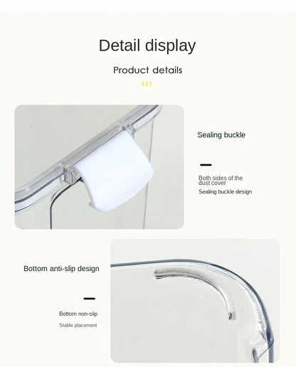 2/4Pcs Sealed Jars Set Grain Coffee Beans Sealed Container Plastic Kitchen Fresh-keeping Box Moisture-proof Storage Boxes Set