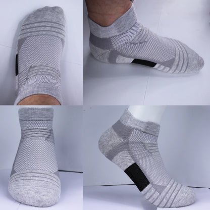 3 Pairs Mesh Sports Terry Socks Cushioned Moisture-managing And Durable Reduces Foot For Running Hiking Cycling Baskateball.