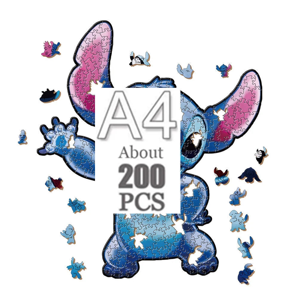 Cartoon animal wooden puzzle Film elements figure Popular classics wood jigsaws for adult kids Educational toy