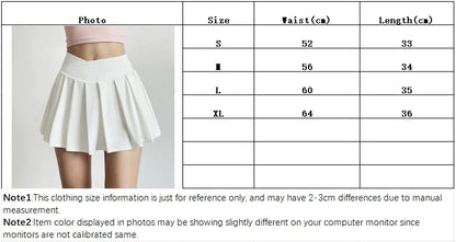 Sports short skirt women summer anti-walk yoga pants running fitness clothes quick dry breathable high waist pleated skirt.