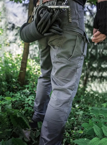 Men's Outdoor Multi Functional Tactical Pants, Multi Pocket Outdoor Hiking Sweatpants, Water-repellent, wear-resistant.