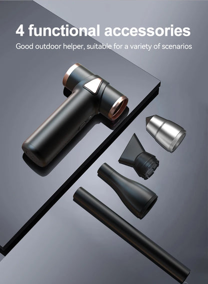 New Wireless Hair Dryer Multifunctional Outdoor Barbecue Carbon Blowing Dust Removal Portable Charging High Speed Hair Dryer