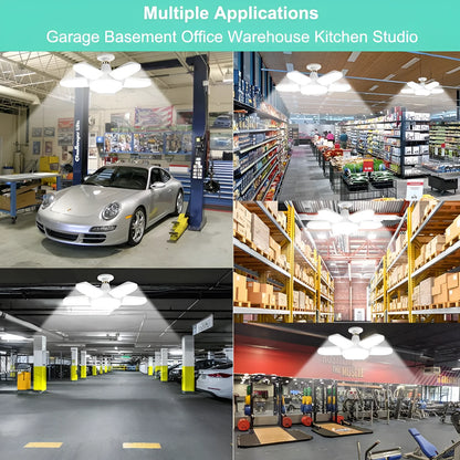 60W 100W E27 Led-lampe Fan Blade Timing Lampe 220V 110V Faltbare Led Industrielle Glühbirne Lampe für Home Decke Licht Garage Licht