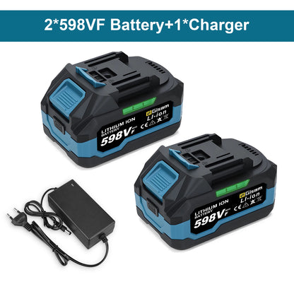 GΣ 4,0 Ah 4,5 Ah wiederaufladbarer Lithium-Ionen-Akku für Akku-Schleif-/Bürstenlosen Schraubenschlüssel/Schraubendreher für 18-V-Akkus von Makita