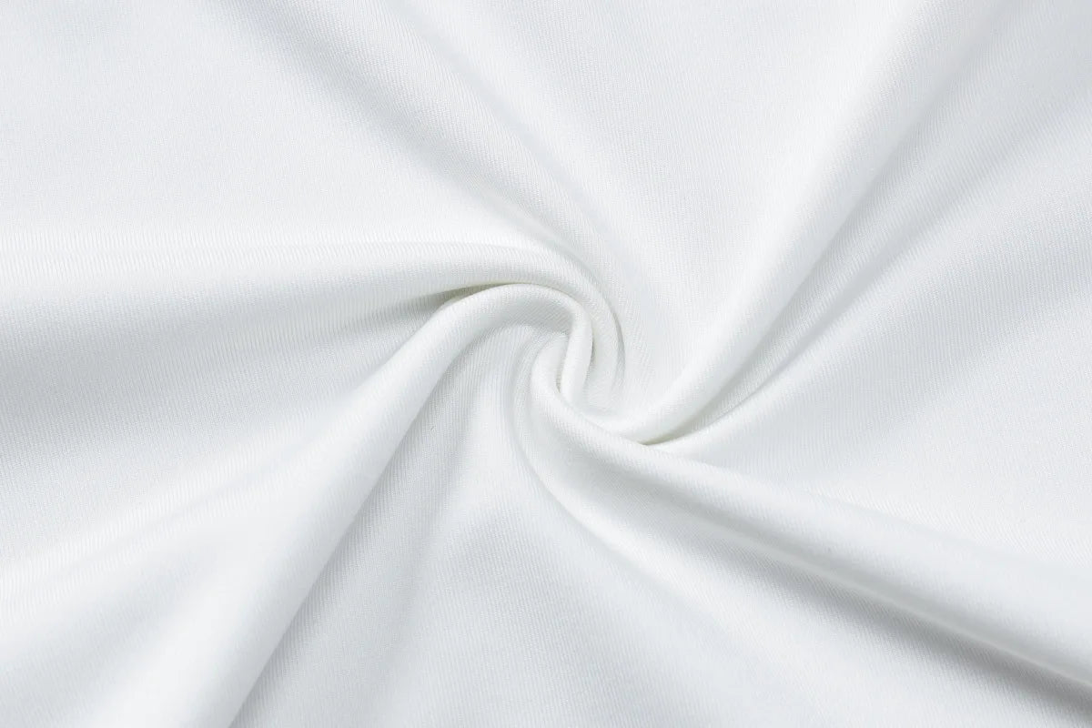 Tossy White Shorts 2 Piece-Set Female See-Through Slim Pleated Fashion Cropped Top And High Waist Shorts Sets Women's Outfits.