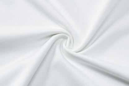 Tossy White Shorts 2 Piece-Set Female See-Through Slim Pleated Fashion Cropped Top And High Waist Shorts Sets Women's Outfits.