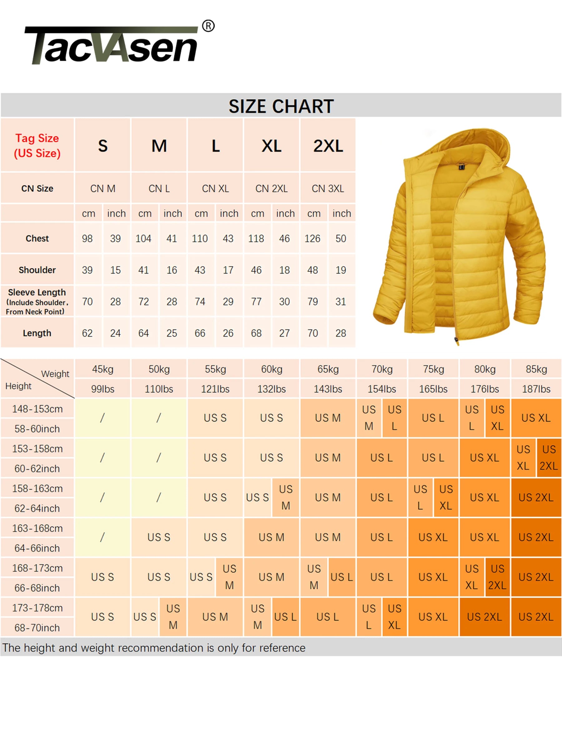 TACVASEN Winter Hooded Puffer Jacket Womens Quilted Warm Coats Casual Windbreaker Waterproof Padded Lightweight Outdoor Outwear.