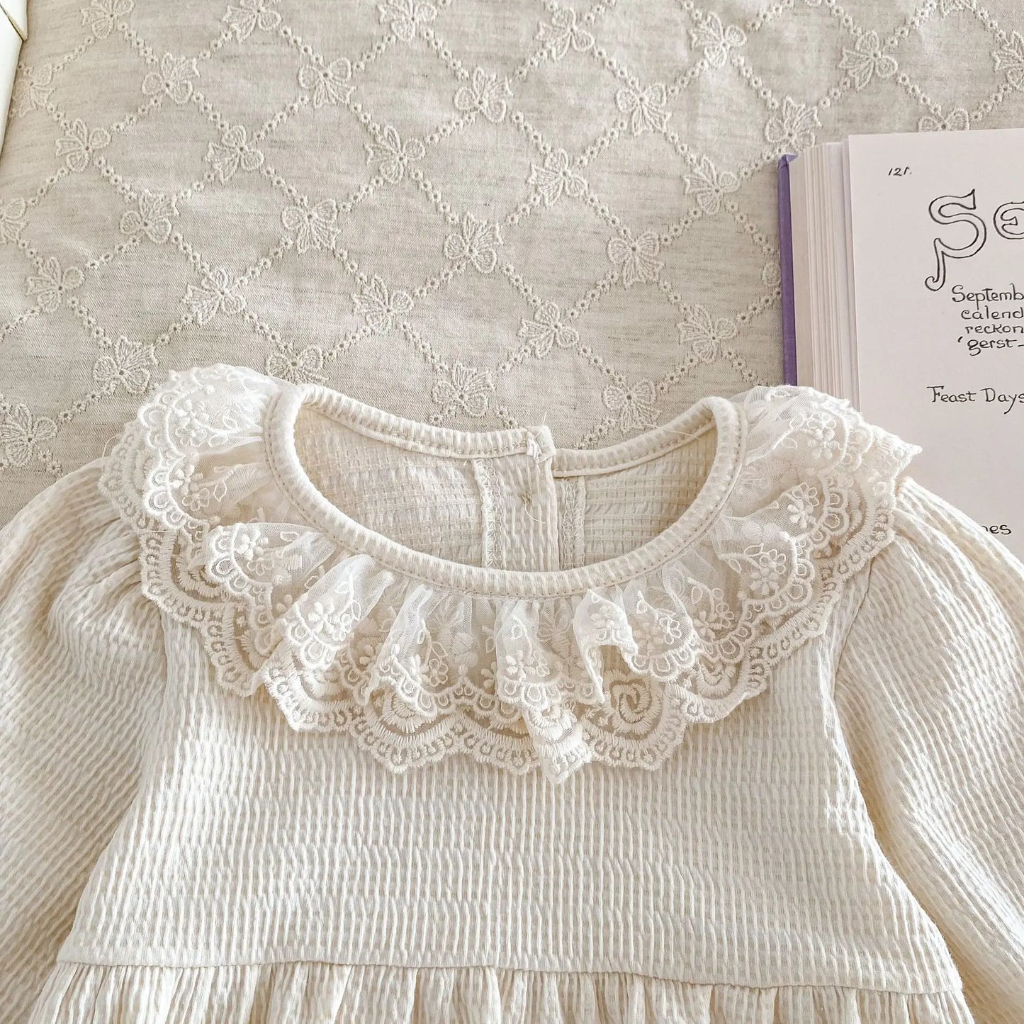 2PCS MILANCEL Frühling Baby Kleidung Spitze Kragen Säuglings Body Ein Stück Kleinkind Niedliche Prinzessin Outfit Kleidung für Neugeborene