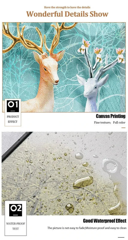 Classic Islamic Arabic Calligraphy Gold Wall Art Canvas Painting Muslim Quran HD Prints Poster Pic for Bedroom Living Room Decor.