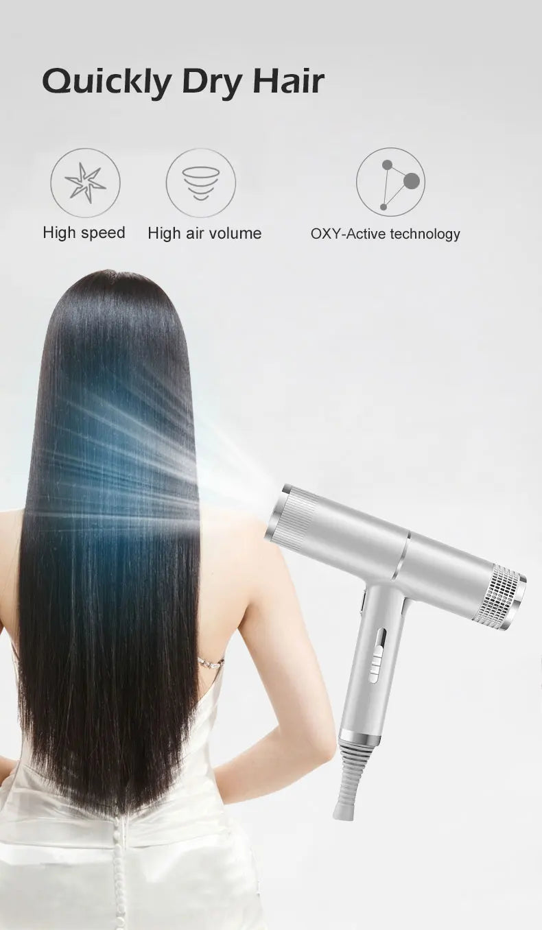 High Power Hair Dryer Negative Ion Hair Care Professinal Quick Dry Home Powerful Hairdryer Constant Anion Electric Hair Dryer