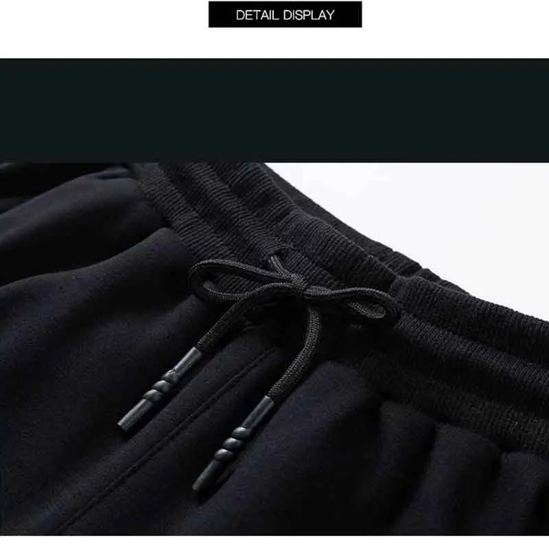 Spring and autumn new loose zipper men's solid color sports pants straight leg casual pants all match large size sweatpants.