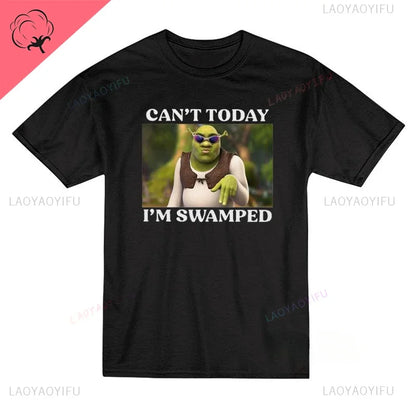 Ogre and The City Shreks Shirt Combine Fun Printed Men's  Women's Short Sleeve T-shirts Summer Fashion Unique Funny hot sale