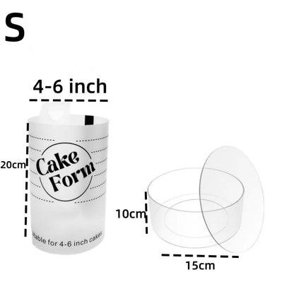 Adjustable Round Cake Ring Mold Retractable Fondant Tools Mousse Cake Ring Acrylic Circle Baking Ring Cake Tools.
