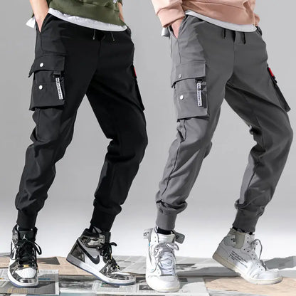 2025 Spring Autumn New Outdoor Casual Pants Men's Wear Resistant Loose Straight Tube Multi Pocket Work Pants Male Trousers.