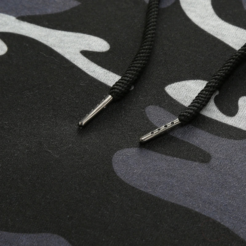 Men's Sportswear Set Two-piece Casual Jogging Warm Breathable Fitness Sportswear Set Military Tactical Hoodie + Trousers.