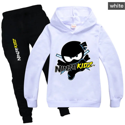 Ninja Boys Clothing Set Spring Autumn Fashion Hoodies Tracksuit NINJA KIDZ Hooded T-Shirt Suit Children Kid Girl Sweatshirt.