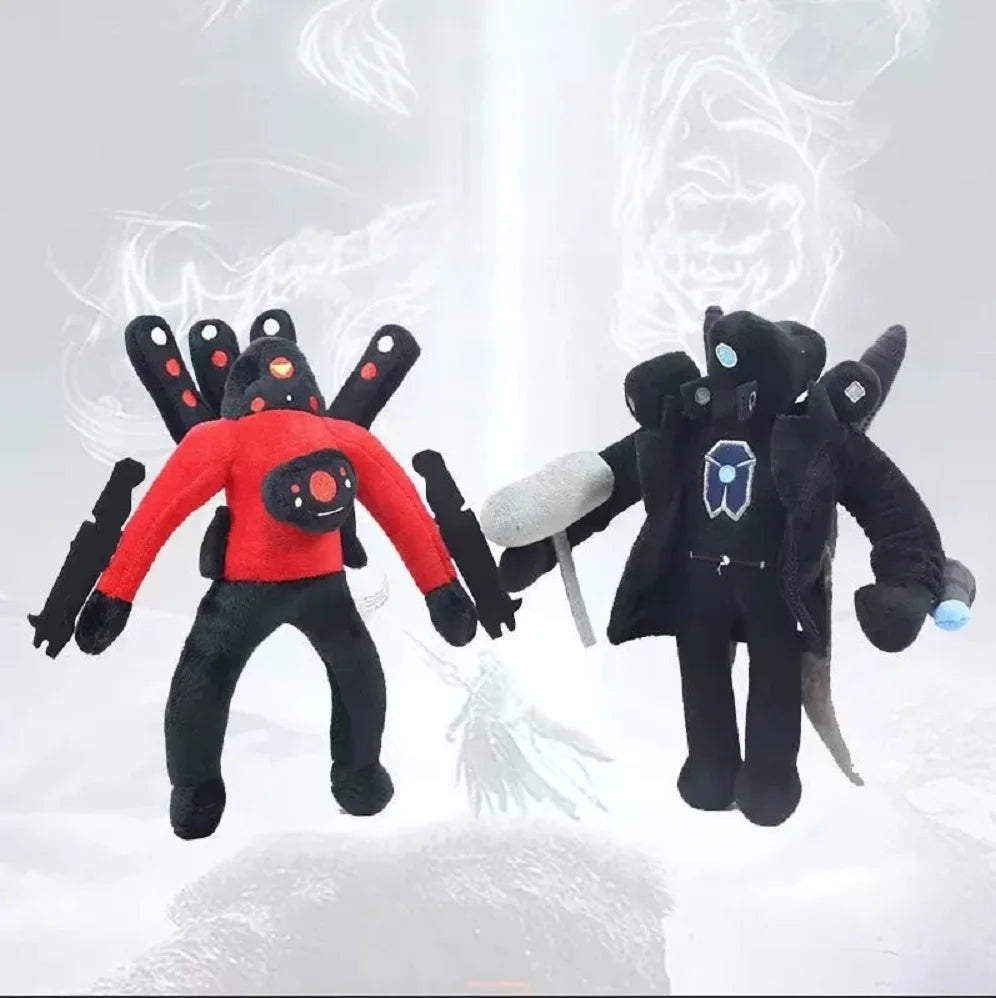 2025 new Skibidi Toilet Clockman Titan TV Man Speakerman Plush Horror Game Cartoon Stuffed Doll Kids Birthday Christmas Gifts