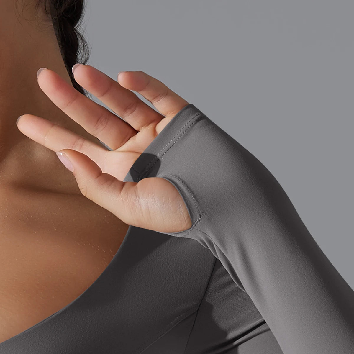 Yoga Long Sleeve Slim Sexy Breathable Quick Drying Sport Brassiere Gym Push Up Shockproof High Intensity Pilates Clothes Women