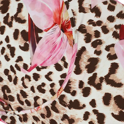 Frauen Kleidung Kleid Neue Sommer Sexy Backless Print Leopard V-ausschnitt Kleider Streetwear Fashion Halter Lace-up Kleider Kleidung.