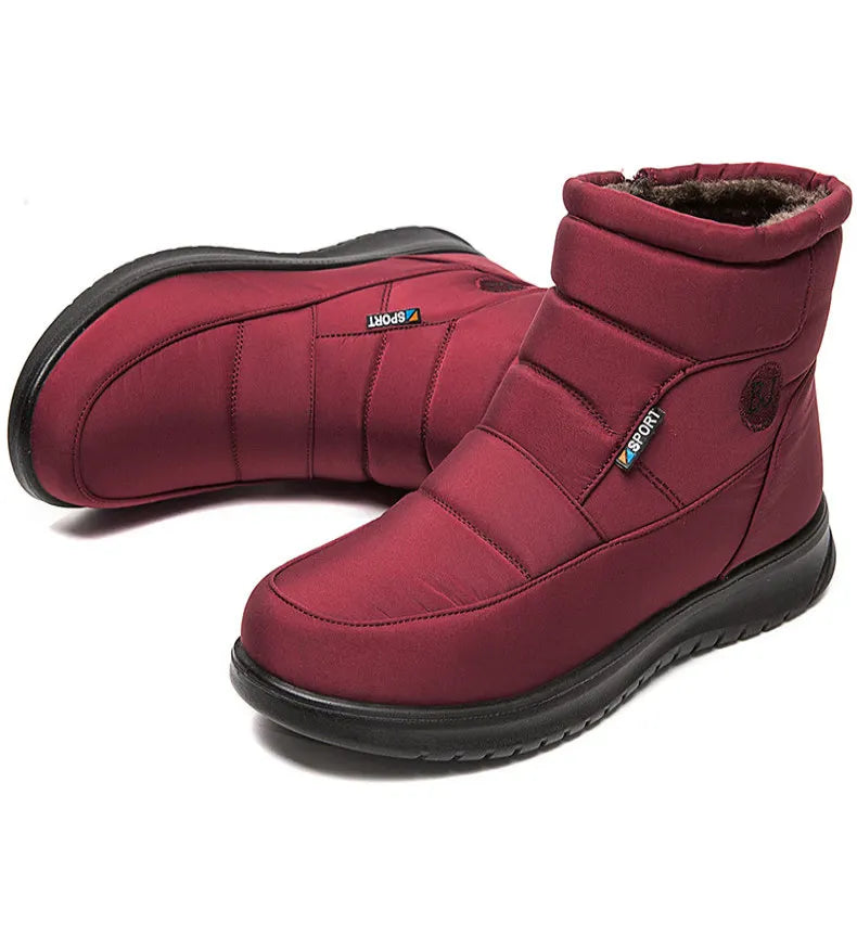 Women's Boots Waterproof Fur Boots For Snow Winter Shoes Woman Casual Rubber Botas Mujer Fashion Winter Boots Women Booties.