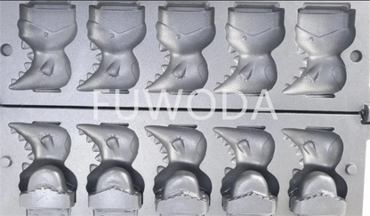 Customizable Electric 110V/220V Non-sticking Stainless Steel Dinosaur Waffle Making Machine Open Mouth Taiyaki Waffle Machine.