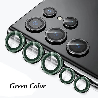 Camera Lens Protetor For Samsung S25 S24 ultra S24 S23 S22 ultra Case Tempered Glass Film Titanium Alloy Ring Phone Accessories.