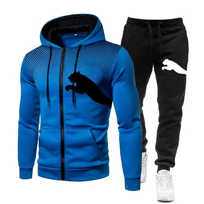 2025 Men's Autumn/Winter Hoodie Set, men's fashion autumn/winter designer clothing, hoodie + long pants set, jogging sportswear.