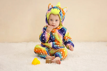 MICHLEY Winter Baby Strampler Mit Kapuze Flanell Cosplay Kleinkind Infant Kleidung Insgesamt Bodys Overall Kostüm Für Kinder Mädchen Junge