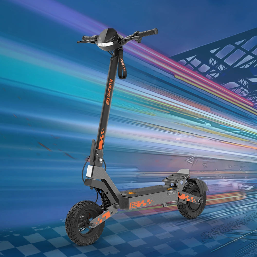 KuKirin G2 Foldable Electric Scooter 1200W 80KM 48V 15AH 45KM/H 55KM Ultra-Long Battery Life + Gift.