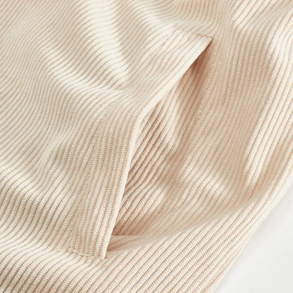 Men's Corduroy Jacket Stand-up Collar Slim Fit Retro Multi-pocket Workwear Commuter Coat for Spring And Autumn