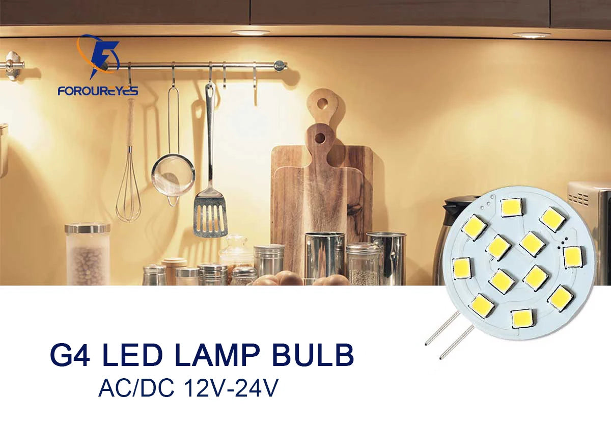 10 stücke ACDC 12 V 24 V G4 LED Lampe 2,2 W Runde Scheinwerfer Kein Flimmern Downlight Birne Boot Dunstabzugshaube Lichter Für Wohnzimmer.