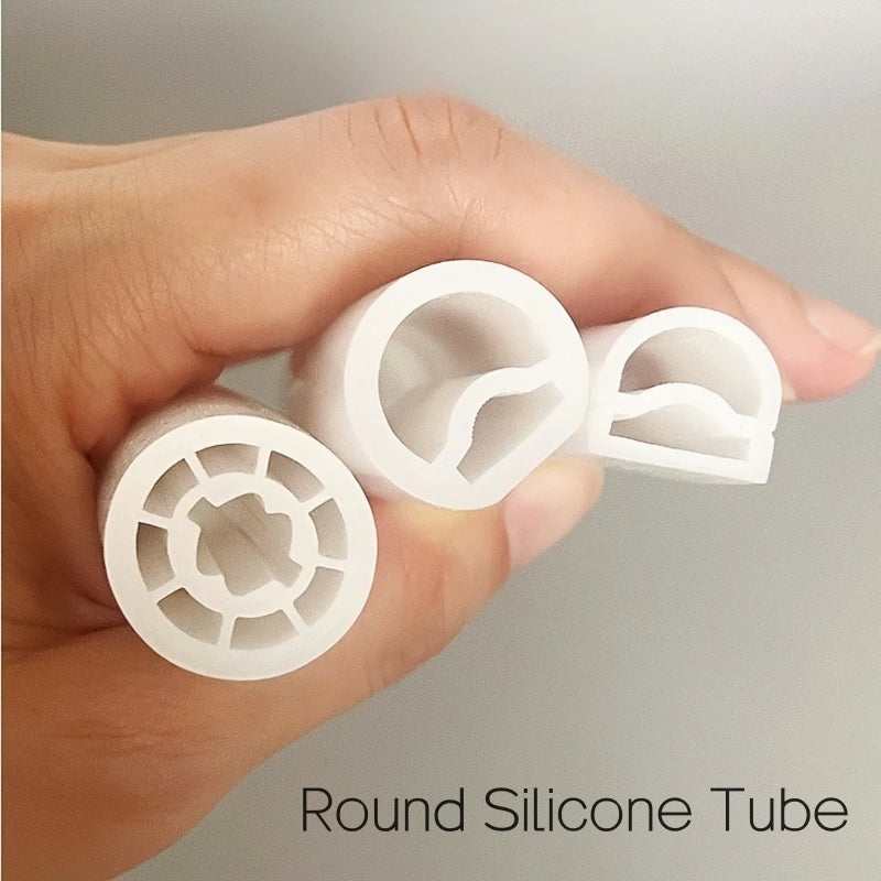 Round Flexible LED Neon Rope Lamp Silicone Tube 180/270/360° Tape Lamp Diffuser For WS2811 WS2815 Outdoor Decor Neon Strip Light.