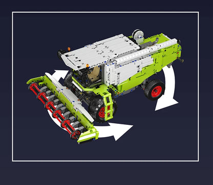 Mould King 17014 Technical Truck Toys The APP&RC Control Harvester Model Assembly Engineering Buiding Block Kids Christmas Gift.